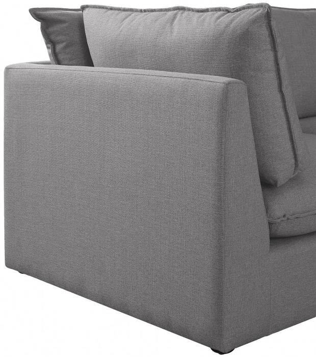 Mackenzie Grey Linen Textured 160" Modular Sofa - 688Grey-S160B - Vega Furniture