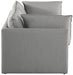 Mackenzie Grey Linen Textured 80" Modular Loveseat - 688Grey-S80B - Vega Furniture