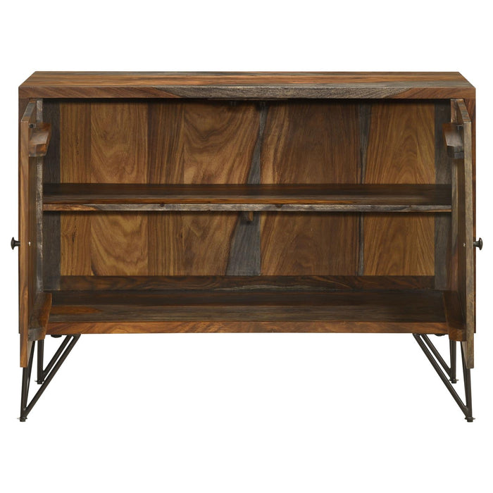 Macon Sheesham Gray 2-Door Accent Cabinet - 959615 - Vega Furniture