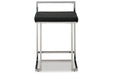 Madanere Black/Chrome Counter Height Barstool, Set of 2 - D275-624 - Vega Furniture