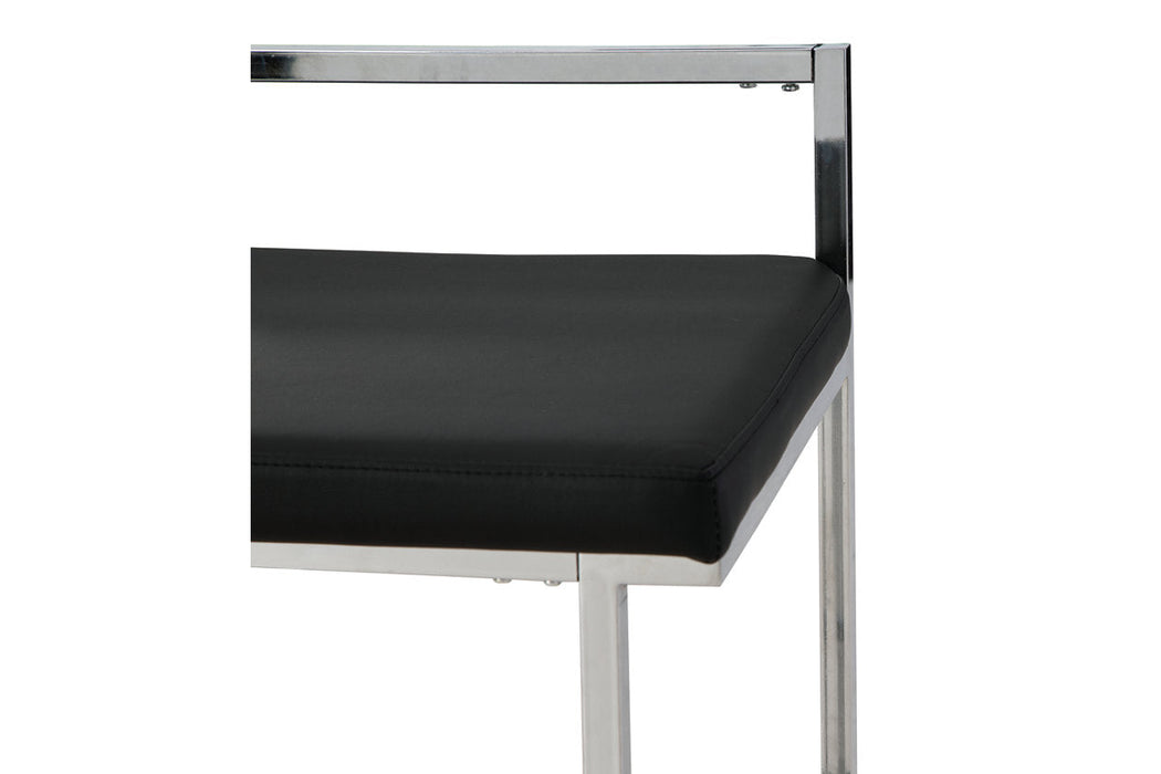 Madanere Black/Chrome Finish Bar Height Barstool, Set of 2 - D275-630 - Vega Furniture
