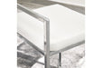 Madanere White/Chrome Counter Height Barstool, Set of 2 - D275-724 - Vega Furniture