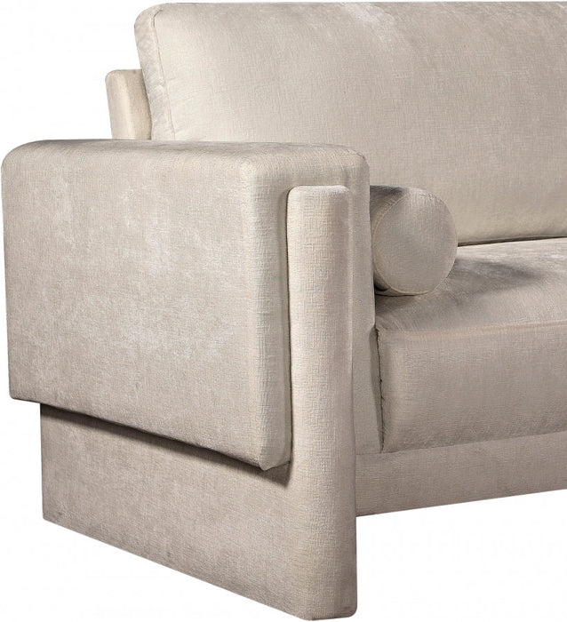 Madeline Chenille Fabric Living Room Chair Beige - 152Beige-C - Vega Furniture