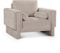 Madeline Chenille Fabric Living Room Chair Beige - 152Beige-C - Vega Furniture