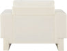 Madeline Chenille Fabric Living Room Chair Cream - 152Cream-C - Vega Furniture