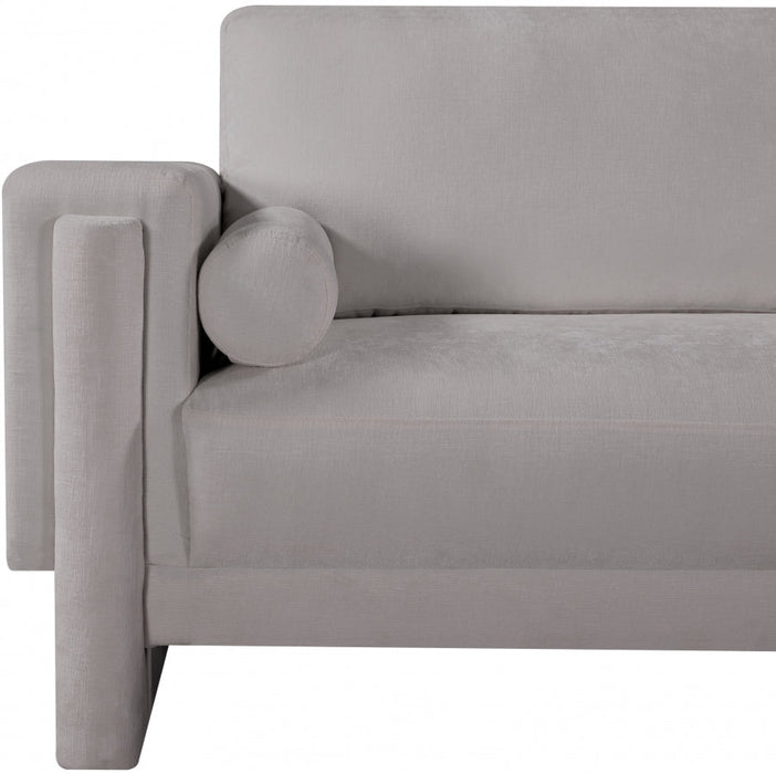 Madeline Chenille Fabric Living Room Chair Grey - 152Grey-C - Vega Furniture