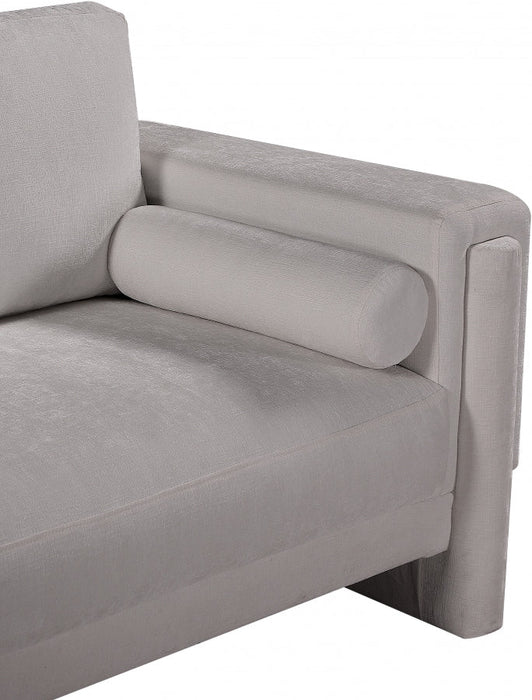 Madeline Chenille Fabric Living Room Chair Grey - 152Grey-C - Vega Furniture