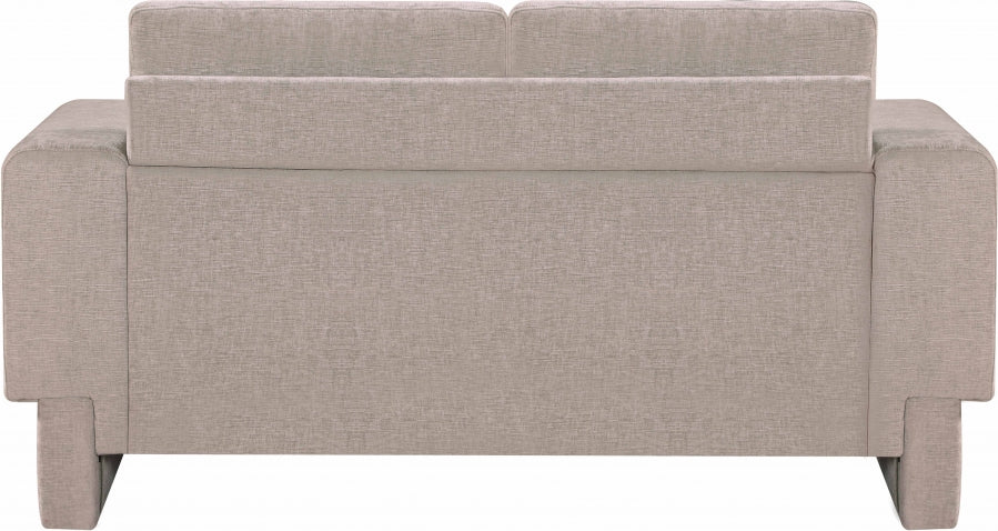 Madeline Chenille Fabric Loveseat Beige - 152Beige-L - Vega Furniture