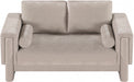 Madeline Chenille Fabric Loveseat Beige - 152Beige-L - Vega Furniture