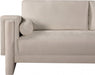 Madeline Chenille Fabric Loveseat Beige - 152Beige-L - Vega Furniture