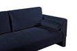 Madeline Chenille Fabric Loveseat Blue - 152Navy-L - Vega Furniture