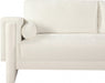 Madeline Chenille Fabric Loveseat Cream - 152Cream-L - Vega Furniture