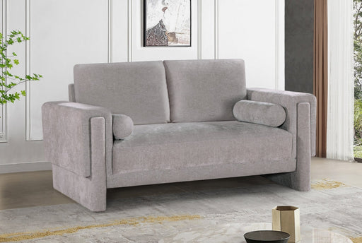 Madeline Chenille Fabric Loveseat Grey - 152Grey-L - Vega Furniture