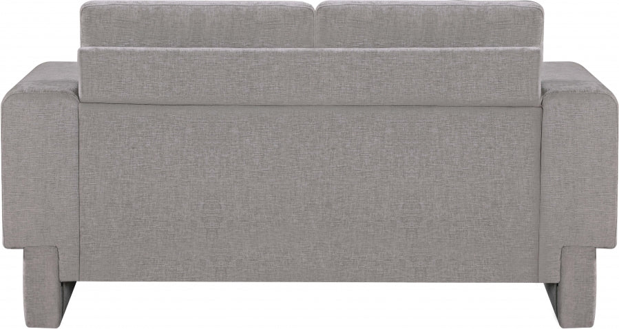 Madeline Chenille Fabric Loveseat Grey - 152Grey-L - Vega Furniture