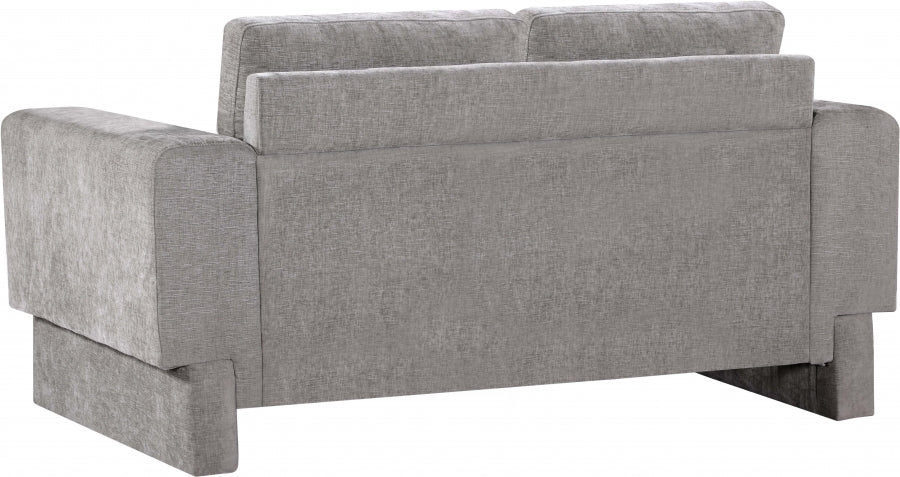 Madeline Chenille Fabric Loveseat Grey - 152Grey-L - Vega Furniture