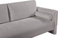 Madeline Chenille Fabric Loveseat Grey - 152Grey-L - Vega Furniture