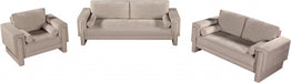 Madeline Chenille Fabric Sofa Beige - 152Beige-S - Vega Furniture