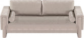 Madeline Chenille Fabric Sofa Beige - 152Beige-S - Vega Furniture