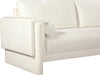 Madeline Chenille Fabric Sofa Cream - 152Cream-S - Vega Furniture