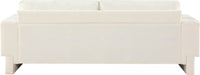 Madeline Chenille Fabric Sofa Cream - 152Cream-S - Vega Furniture