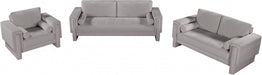 Madeline Chenille Fabric Sofa Grey - 152Grey-S - Vega Furniture