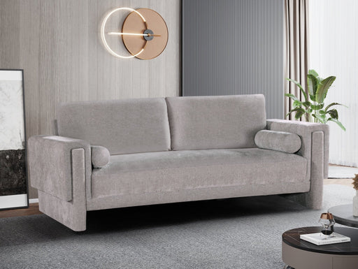 Madeline Chenille Fabric Sofa Grey - 152Grey-S - Vega Furniture