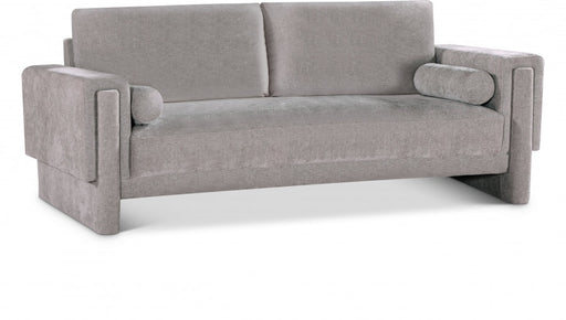 Madeline Chenille Fabric Sofa Grey - 152Grey-S - Vega Furniture