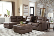 Maderla Walnut LAF Sectional - SET | 6200216 | 6200267 - Vega Furniture