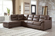 Maderla Walnut LAF Sectional - SET | 6200216 | 6200267 - Vega Furniture