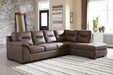 Maderla Walnut RAF Sectional - SET | 6200217 | 6200266 - Vega Furniture