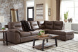 Maderla Walnut RAF Sectional - SET | 6200217 | 6200266 - Vega Furniture