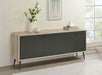 Maeve 2-door Engineered Wood Accent Cabinet Grey and Antique Pine - 950352 - Vega Furniture
