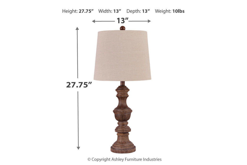 Magaly Brown Table Lamp, Set of 2 - L276024 - Vega Furniture