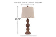 Magaly Brown Table Lamp, Set of 2 - L276024 - Vega Furniture