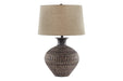 Magan Antique Bronze Finish Table Lamp - L207354 - Vega Furniture