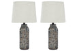 Mahima Black/White Table Lamp, Set of 2 - L235584 - Vega Furniture
