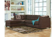 Maier Walnut LAF Sectional - SET | 4522116 | 4522167 - Vega Furniture