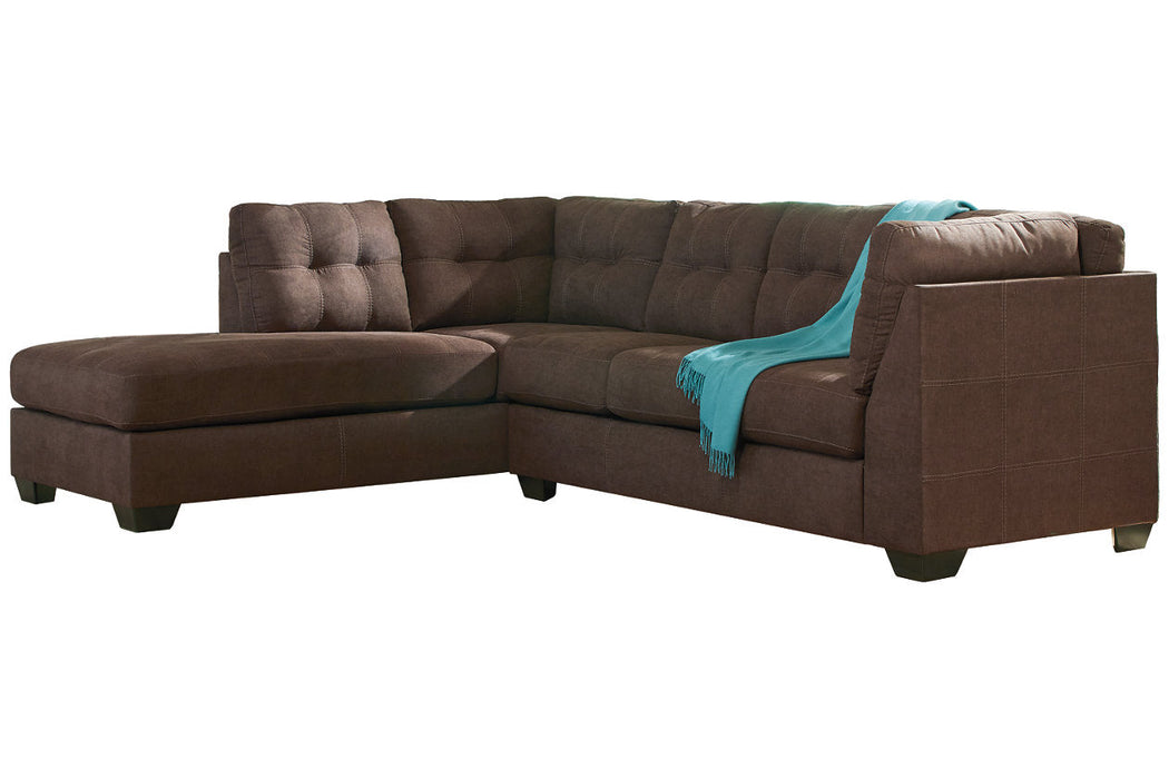 Maier Walnut LAF Sectional - SET | 4522116 | 4522167 - Vega Furniture