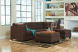 Maier Walnut RAF Sectional - SET | 4522117 | 4522166 - Vega Furniture