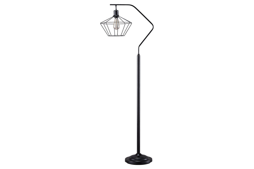 Makeika Black Floor Lamp - L207181 - Vega Furniture