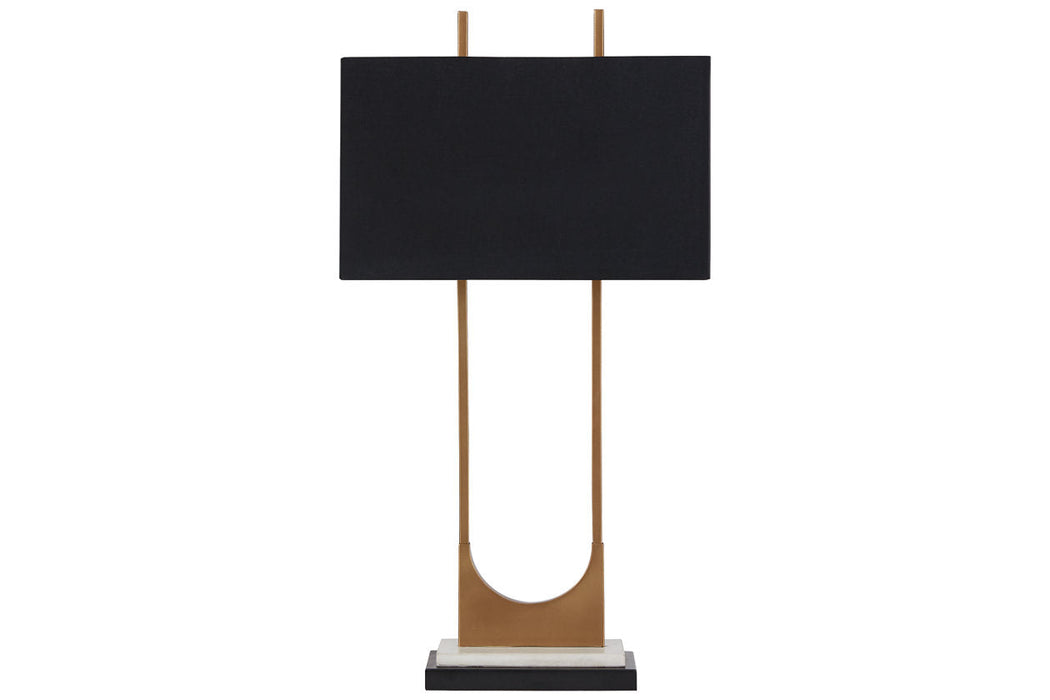 Malana Brass Finish Table Lamp - L208254 - Vega Furniture