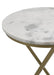 Malthe White/Antique Gold Round Accent Table with Marble Top - 959562 - Vega Furniture