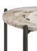 Malthe White Marble/Antique Gold Round Accent Table - 931204 - Vega Furniture