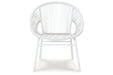 Mandarin Cape White Outdoor Table and Chairs, Set of 3 - P312-050 - Vega Furniture