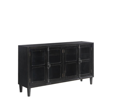 Mapleton Black 4-Door Accent Cabinet - 950780 - Vega Furniture