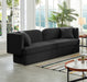 Marcel Black Boucle Fabric Sofa - 616Black-S - Vega Furniture