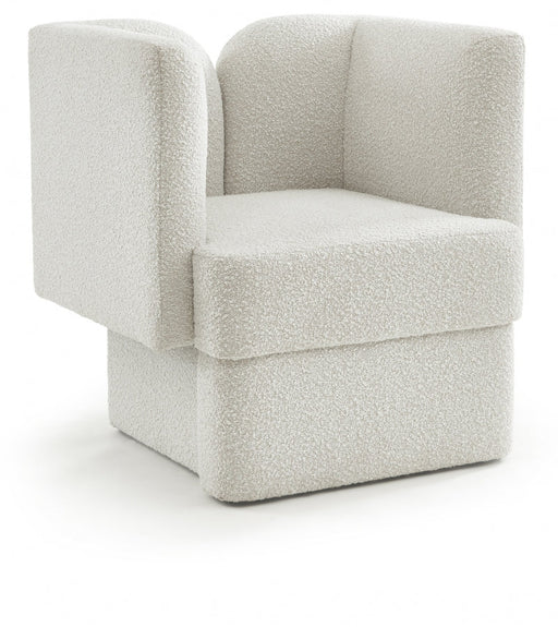 Marcel Cream Boucle Fabric Chair - 616Cream-C - Vega Furniture