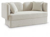 Marcel Cream Boucle Fabric Loveseat - 616Cream-L - Vega Furniture