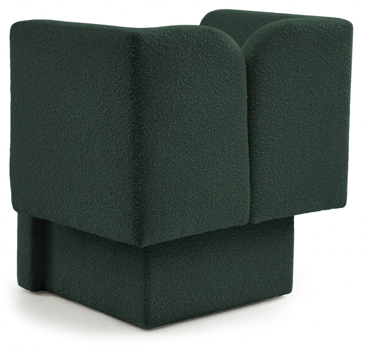 Marcel Green Boucle Fabric Chair - 616Green-C - Vega Furniture