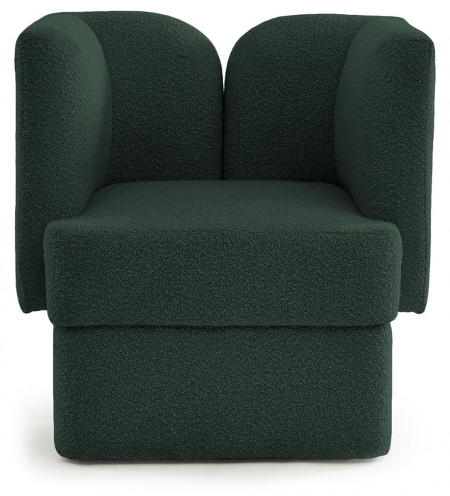 Marcel Green Boucle Fabric Chair - 616Green-C - Vega Furniture